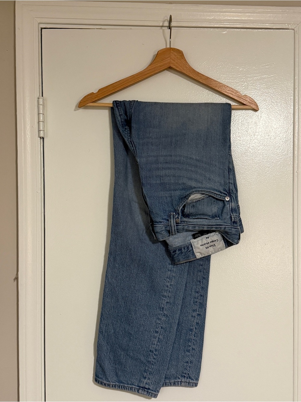 H&M Men’s Straight-Leg Jeans in Medium Blue